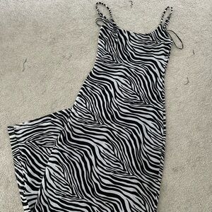 Princess Polly Monochrome Zebra Dress